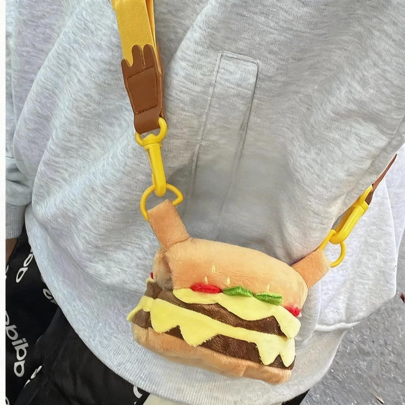 VVQUI 2026 New Adorable One-Piece Hamburger Clothes for 17cm Dolls, Outfits for Clothes Set, Cute Dolls Keychain Accessories (Doll Not Included) - Image 2